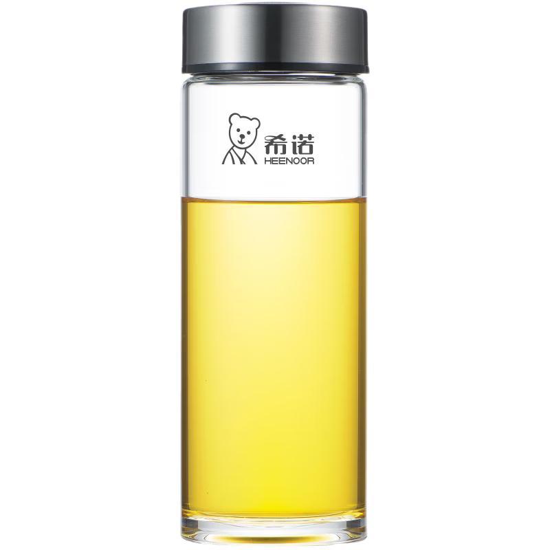 Heenoor Single-Layer Glass Cup with Lid & Tea Infuser