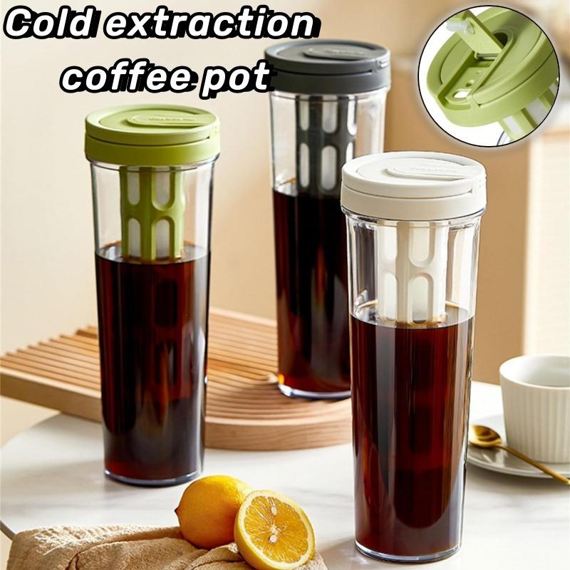 Bouilloire de réfrigérateur grande capacité, tasse d'extraction de café, thés aux fruits, tasse d'eau froide, infusion à froid en extérieur avec filtre, livraison directe