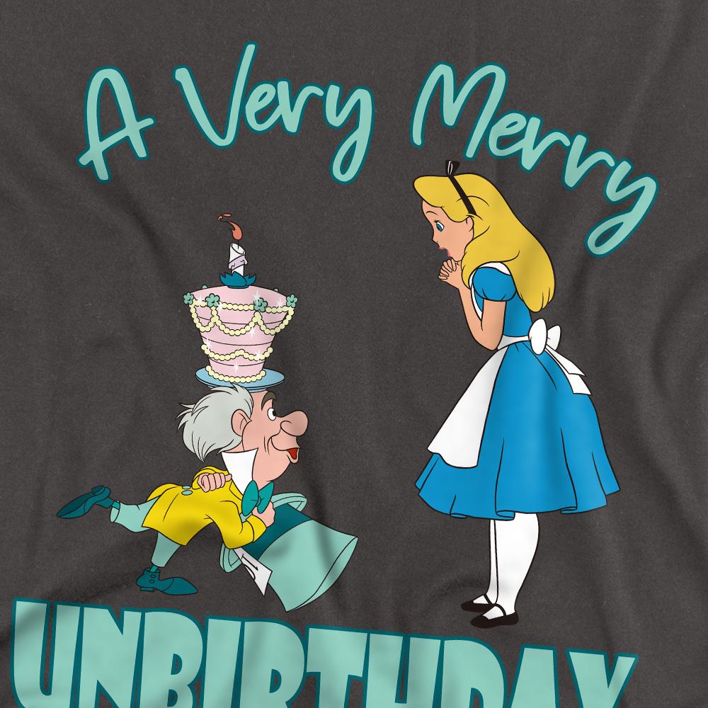 Alice In Wonderland Unisex Adult Very Merry Unbirthday To Me T-Shirt