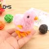 6Pcs Clockwork Toys Plush Chick Wind-up Toys Realistic Appearance Simulated Chick Figures Fluffy Chick Toys