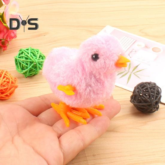 6Pcs Clockwork Toys Plush Chick Wind-up Toys Realistic Appearance Simulated Chick Figures Fluffy Chick Toys