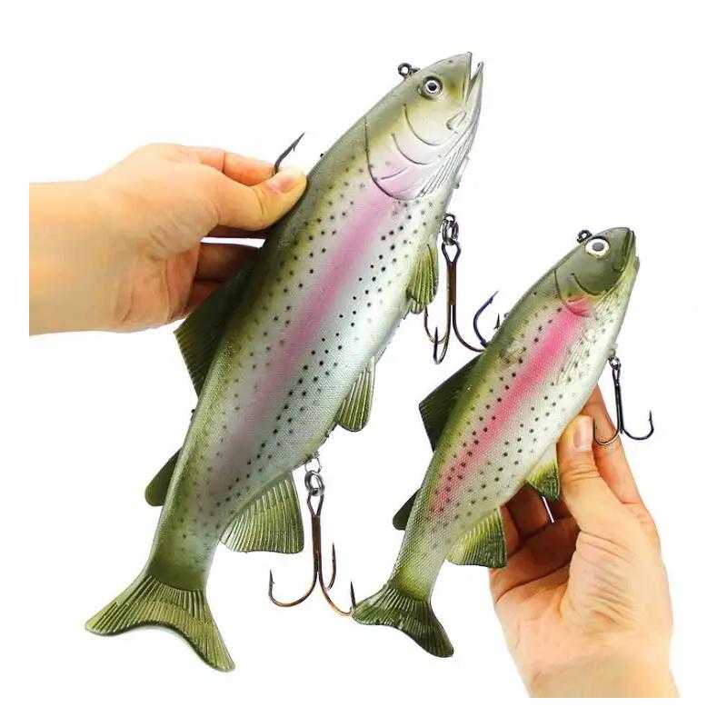 

20см 30см Форелевые Джиг-головки ПВХ Рыболовные Приманки Плавающие Т-образный Хвост Силиконовые Свинцовые Мягкие Приманки Искусственные Приманки Свимбейты Воблеры S 20cm135g