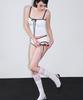VINAJ One-Sided Ribbon Line Low Bikini Panties (White)