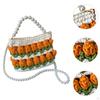 DIY Knitting Crochet Bag Kit Flower Hand Woven Handbag 7.09x2.76x5.12" Crossbody Girls Holiday