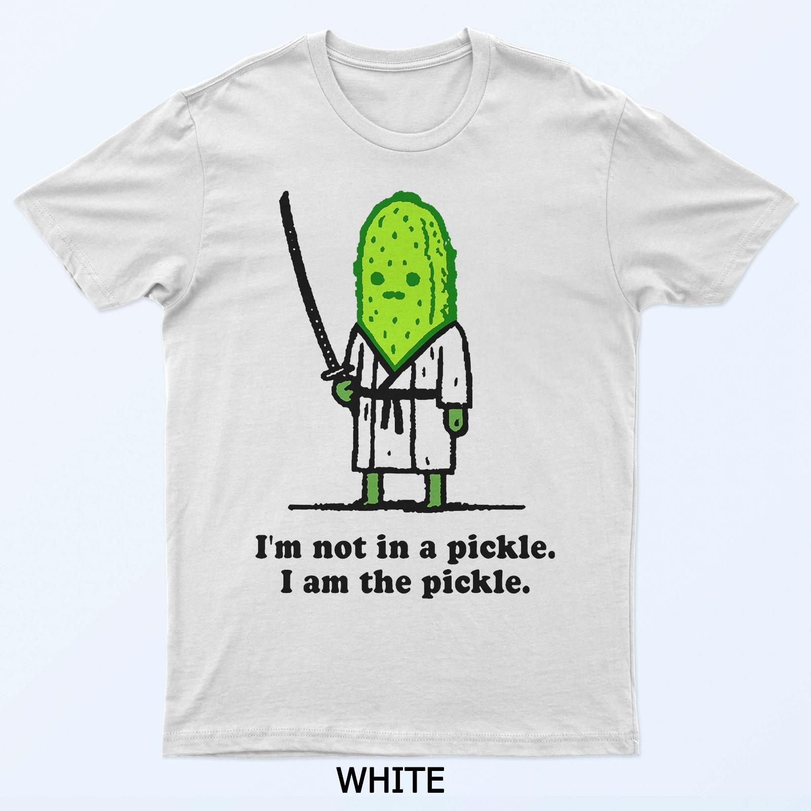 Im Not In A Pickle I Am The Pickle Cucumber Samurai T-Shirt XXL