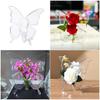 Artistic Butterfly Shape Vases Clear Acrylic Creative Art Desktop Centerpieces Tabletop Decoration for Home