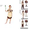Elegantes Damen Quasten Inderkostüm Authentisches Native America Halloween Outfit