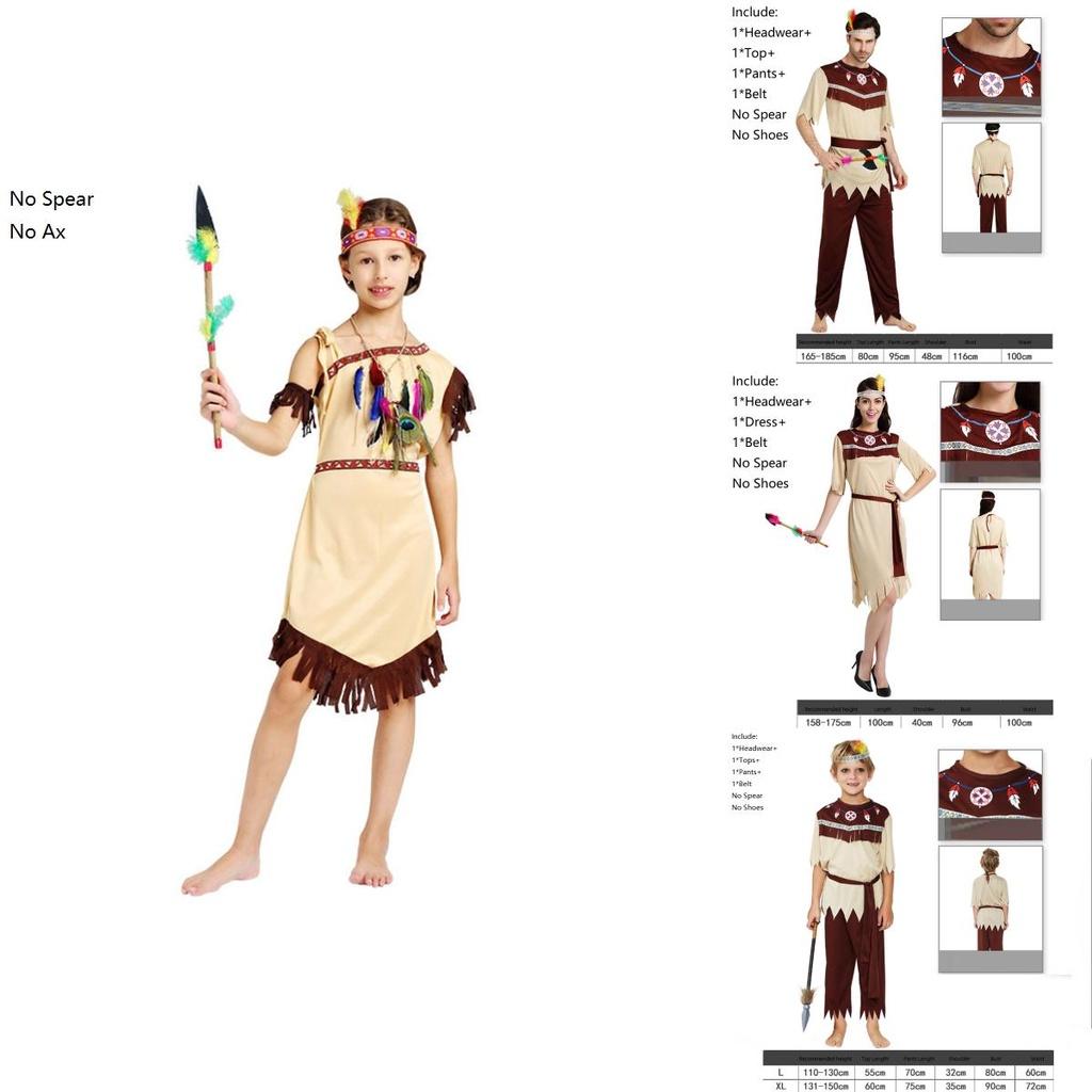 Elegantes Damen Quasten Inderkostüm Authentisches Native America Halloween Outfit