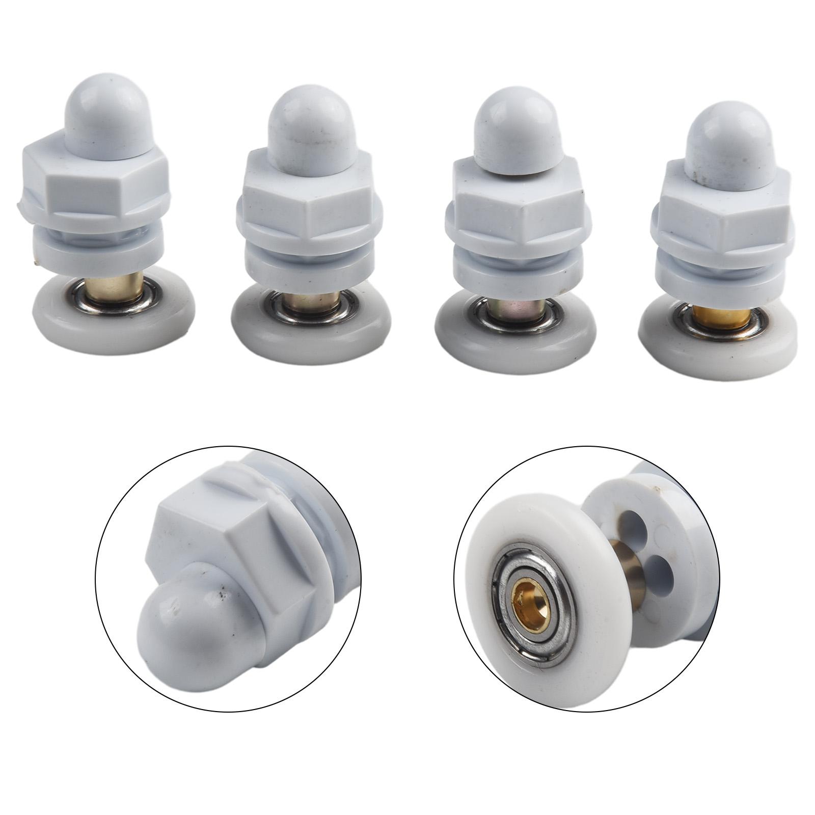 Ролики и направляющие для душевой двери 4-8 мм Стеклянные двери 4 шт. 25mm