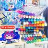Aesthetic Stationery School Accessories Office Supplies Acrylic Marker Drawing Graffit Art Supplies Color Markers Highlighters