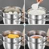 20-24CM thick soup pot 304 stainless steel steamer Congee Noodle Soup Pot Small boiling pot For gas induction cookers hotpot