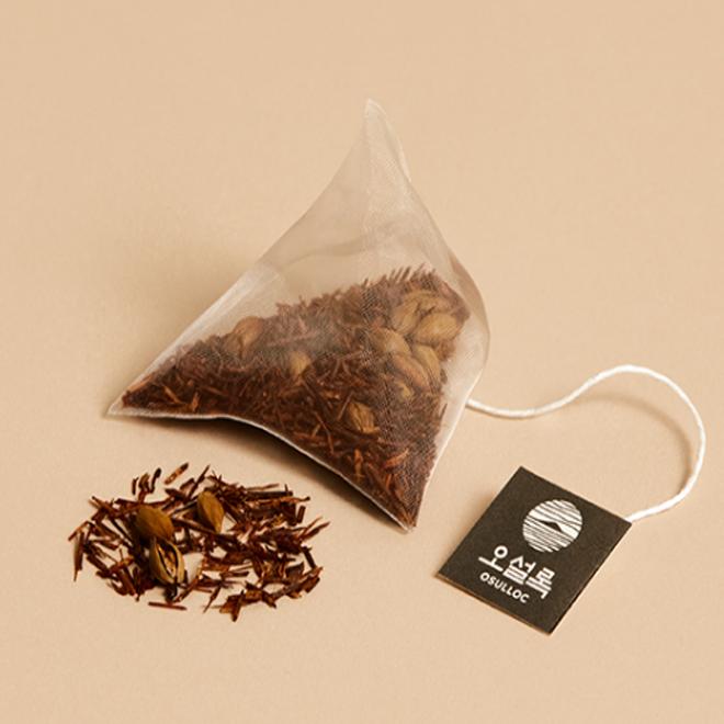 Koreanischer traditioneller Tee, gemischter Rooibos-Tee mit Karamellbeeren aus Osulloc (Pyramiden-Teebeutel) 20 Stück