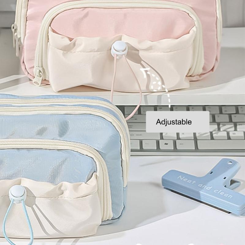 Astuccio multistrato Borsa portapenne ad alta capacità Organizzatori per pennarelli Pochette Pochette per materiale artistico Borsa cosmetica da viaggio