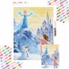 Diamond Painting Art Set Handmade Cross Stitch DIY Frozen Elsa Snow Wall Decor Gift