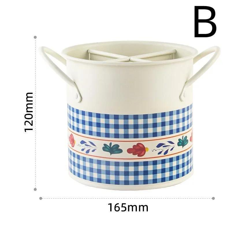 

Креативная винтажная подставка для палочек для еды, сушилка, раздельный органайзер, держатель для кухонной утвари для кухни, столовой, домашнего декора, хранения B
