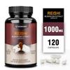 Funghi Reishi, per il Supporto e la Difesa del Sistema Immunitario, 120 Capsule Vegetariane