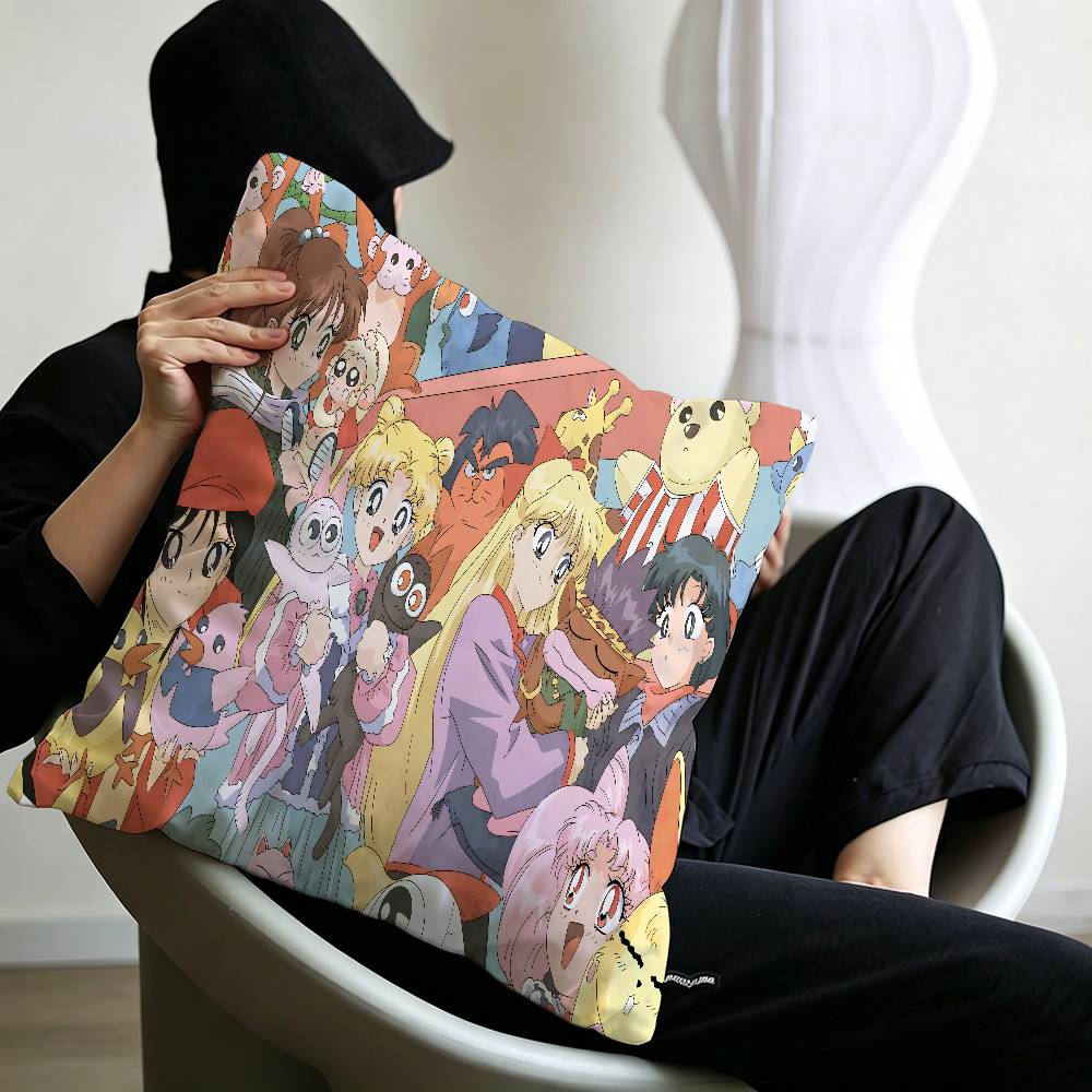 S-SAILOR Anime M-MOON Cushion Cover Decorative Pillow Sofa Home Decor case pillow cases