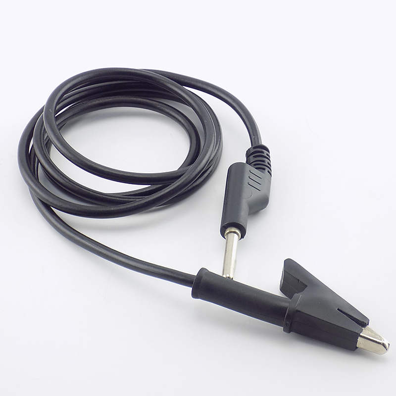 1M 4mm banánový konektor aligátorový klip 15A 18AWG dvojitý konec testovacího vodiče elektrické napětí krokodýl DIY pro multimetr
