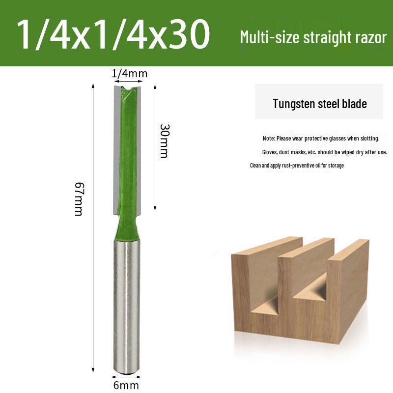 Wolframstahl Einseitiger Nutfräser für Holzbearbeitung, Scharf und Langlebig mit Rundschaft
