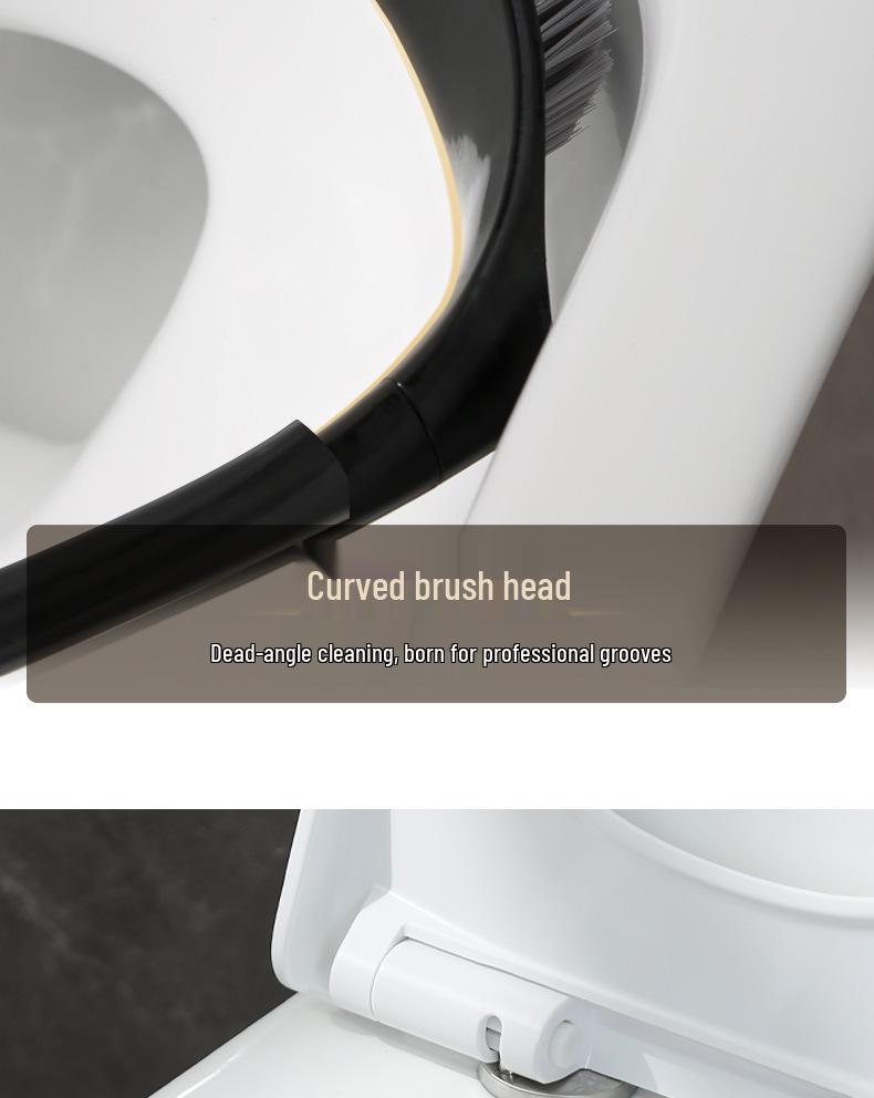 Swan Toilet Brush with Base - Fashionable Household Bathroom Cleaner for Squat Toilets