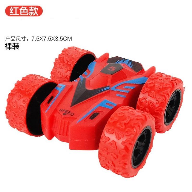 Car double-sided dump truck children s fall-resistant stunt inertia toy car four-wheel drive off-road vehicle stunt car 1Pcs красный