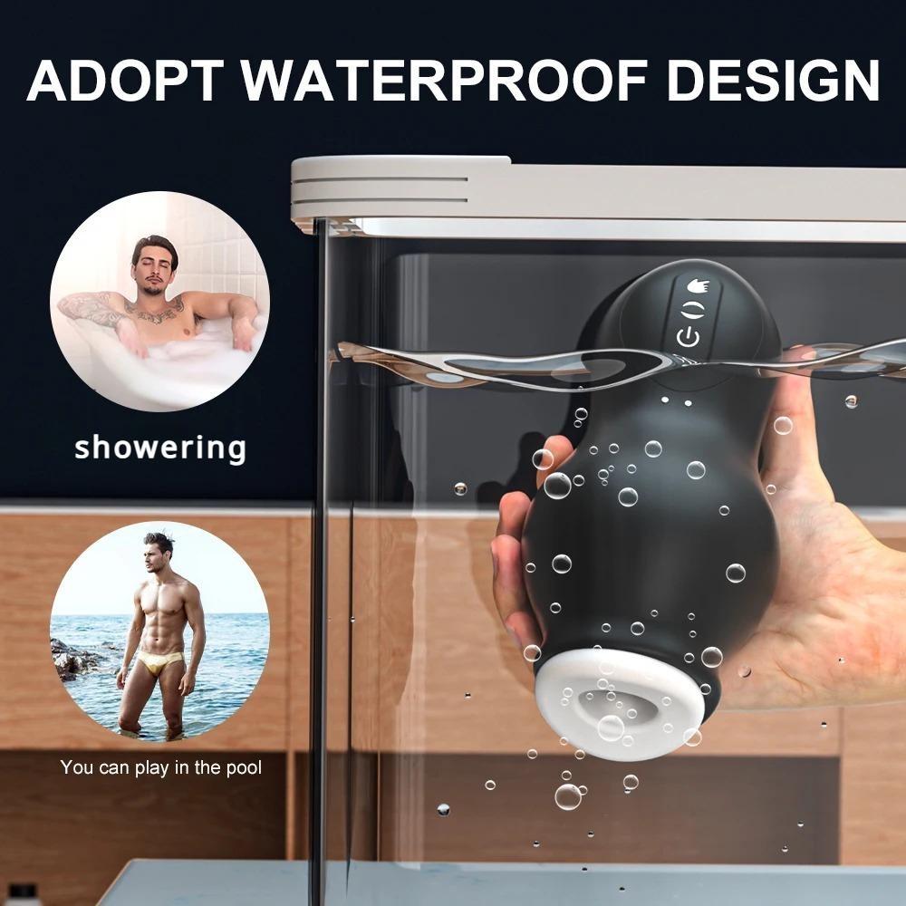 1 Stück Automatischer männlicher Masturbator mit Saugnapf, Penispumpen mit 7 Saug- und 7 Vibrationsmodi zur Vergrößerung des Mannes, wiederaufladbares Sexspielzeug für Erwachsene