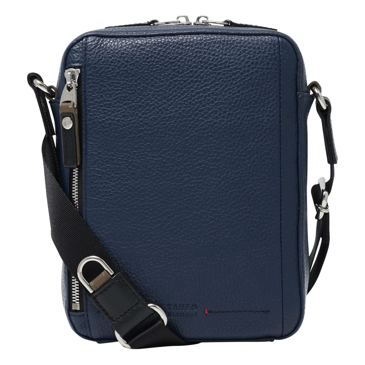 

Shoulder Bag Genuine Leather 718121 Bristol Vertical Mini Shoulder Adult Leather Cowhide Navy [Takeo Kikuchi] Men s [07]