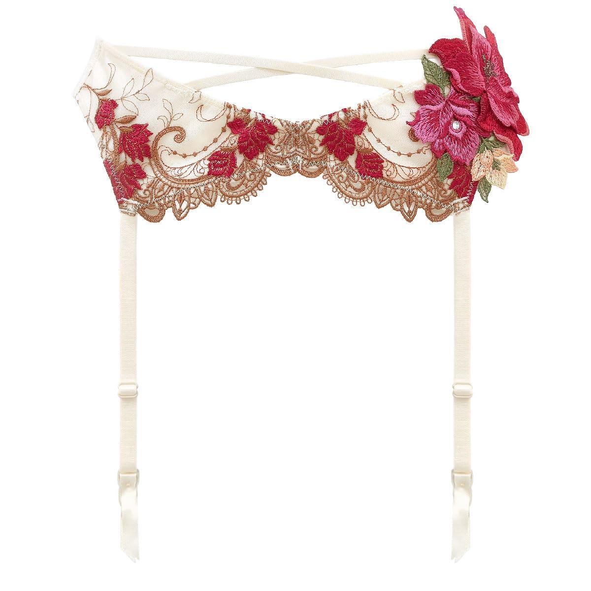 

Himiko 031 Series Garter Lingerie Belt, Medium, Large, (IV-Ivory, M)