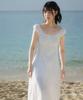 Rose Franz Floral Lace Slim Long Dress [Ivory]
