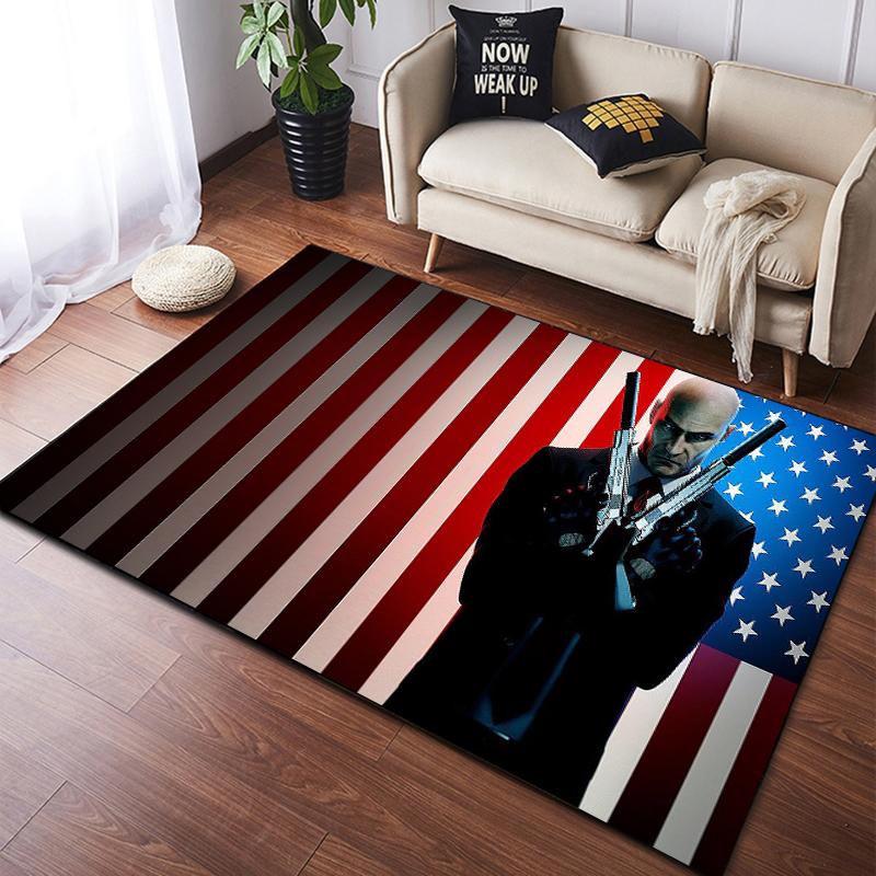 Games Hitman Carpet Kitchen MatEntrance Doormat Bedroom Floor Decoration Living Room Carpet Bathroom Anti-slip Rugs Bedroom