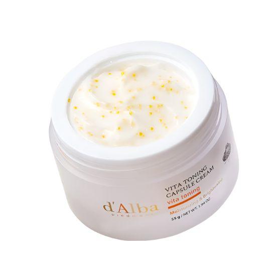 d Alba Vita Toning Capsule Cream Brightening Vitamin Capsule Moisturizing Face Cream 55g