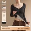 MaoRen Damen Plüsch Thermo-Top mit integriertem BH