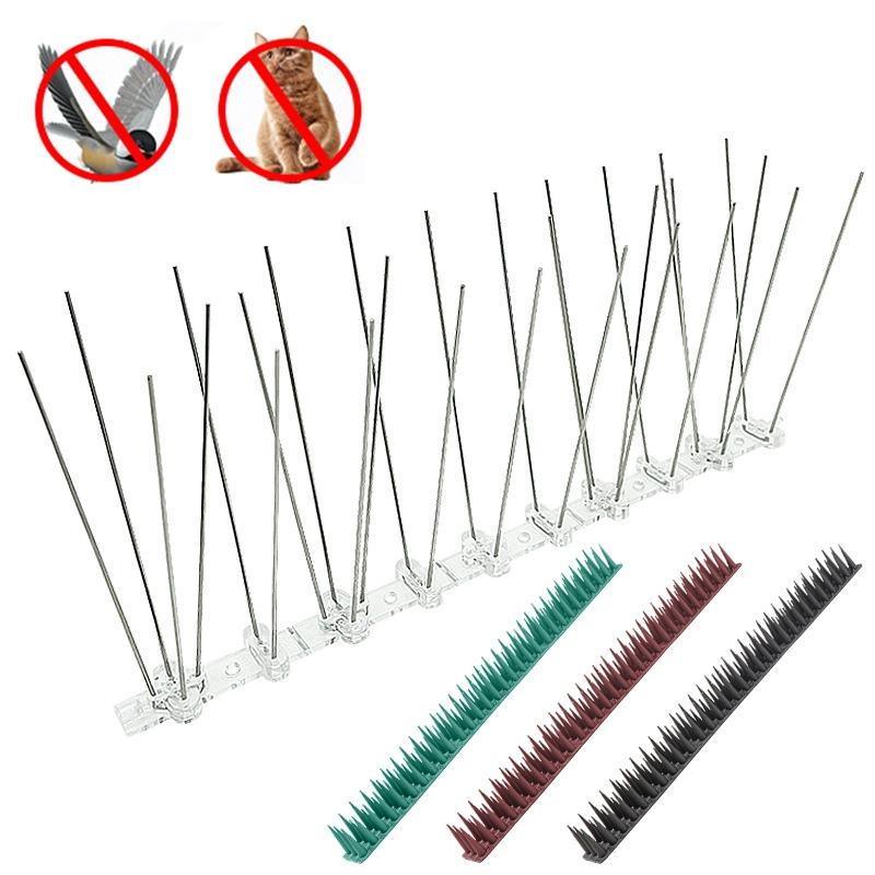 Stainless Steel Anti-Birds Spikes Repeller Deterrent Anti Pigeon Spikes Thorn On Balcony Eaves Sills Bird Proof Nails For Garden