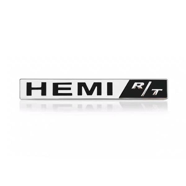 HEMI R/T Letter Badge Logo Is Suitable for Dod-ge Je-ep with Caliber JCUV Standard Modified Parts Logo Sticker Grille Universal Decal