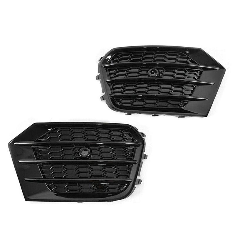 Fog Light Cover Fog Light Frame Honeycomb Grille Lower Grille Fog Light Grille Car Parts Accessories For Q3 2016-2018