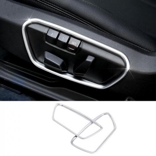 For BMW 2 Series Touring 15-19 Matte Silver Seat Memory Button Switch Cover Trim