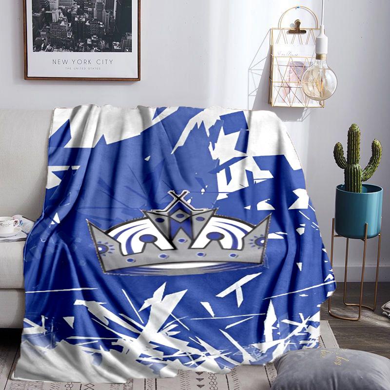 Los Angeles Eishockey Decken Flanelldecken Plüsch für Sofa Bett Geschenke für Männer Frauen Reise Picknickdecke Weihnachtsgeschenke für Fans