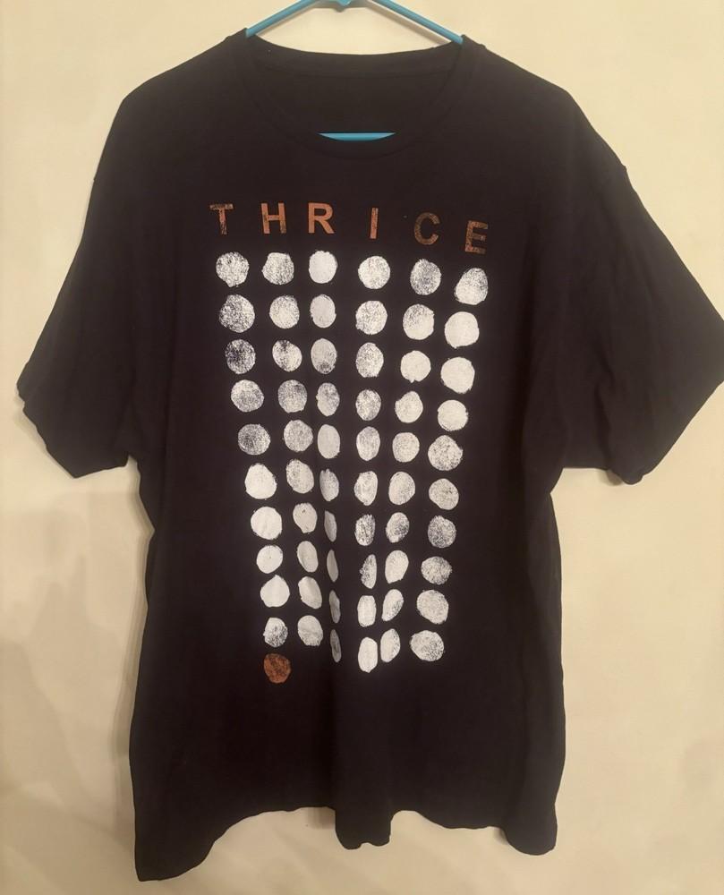 Rare! Thrice Band Cotton Black Shirt Unisex Concert S to 5XL BO447 Unisex T-Shirt XXXXL