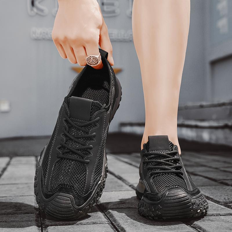 Fashion Mesh Men Casual Shoes Summer Outdoor Sneakers Men Trainers Non-slip Climbing Hiking Shoes Breathable Men's Treking Shoe