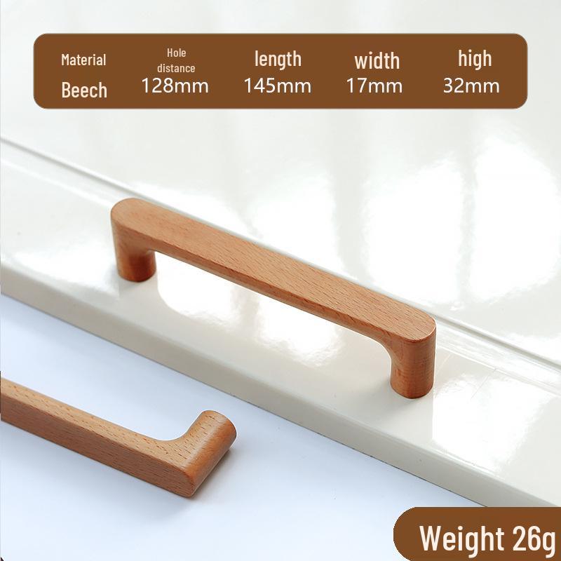 Solid Wood Drawer and Cabinet Handle - Children's Modern Style