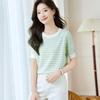 Srcr Women's Silk Blend Short Sleeve Knit T-Shirt