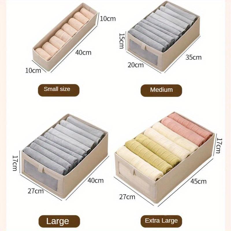 Sichtbare Kleiderschrank-Aufbewahrungsbox, Schrankschublade, Kleideraufbewahrungsbox für T-Shirts, Jeans, Unterwäsche, Hosen, Organizer-Box