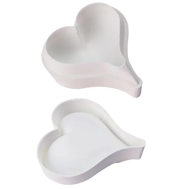 1pcs Silicone Heart Shaped 3D Cake Mold Baking Pastry Mold Chocolate Mousse Mold Cake Decorating Tool Baking Tray