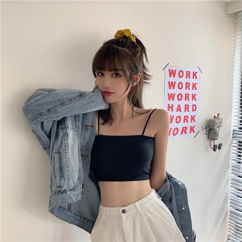 Seamless Ice Silk Camisole: Summer Anti-Exposure Short Vest for Women