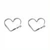 2 Pcs Trendy Hollow Heart Hoop Earrings Women Personality Cartilage Tragus Piercing Jewelry Birthday Gift