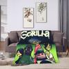 British GorillazS Virtual Band Rock Hip-Hop Blanket  Warm Soft Novelty Plush Throw Blanket For Travel Office Flannel Bed Cover