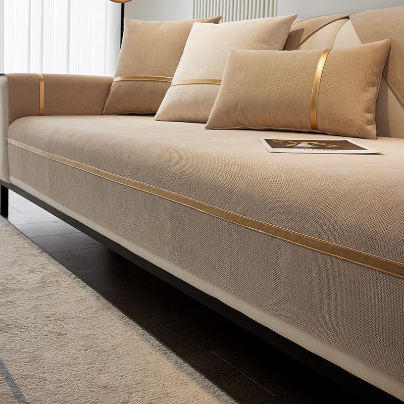 Chenier Sofa Cushion Is Universal In All Seasons, Simple And Modern Cover Cloth, Sofa Cover, Light Luxury, High-End Backrest Armrest Cover