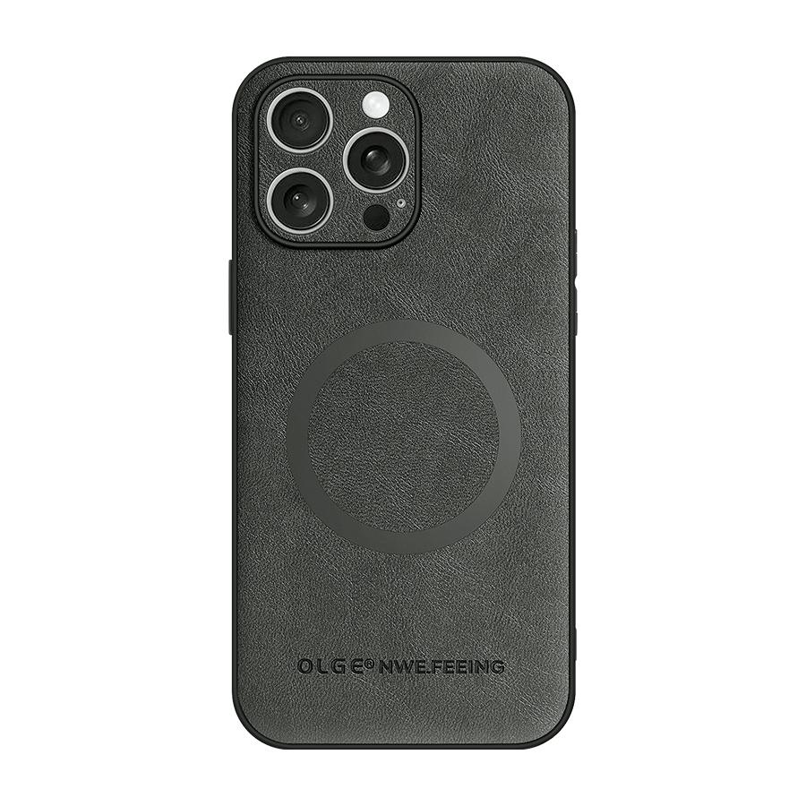 

Ретро кожаный чехол для телефона для iPhone 16 15 14 13 12 11 Pro Max 16Plus 16Pro Max Чехол Магнитный Ударопрочный Зарядка по беспроводной сети Чехлы For iPhone 11
