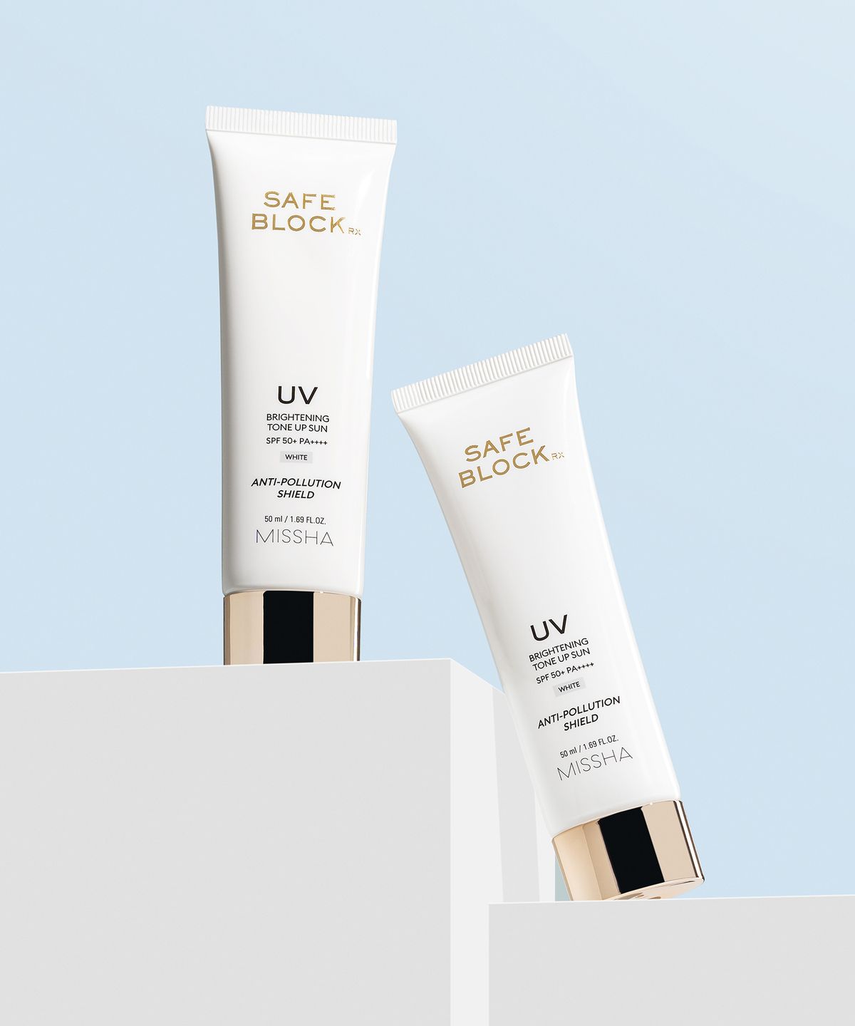 [2 Pieces] SafeBlock RX Brightening Tone-Up Sun SPF50+/PA+++ 50ml