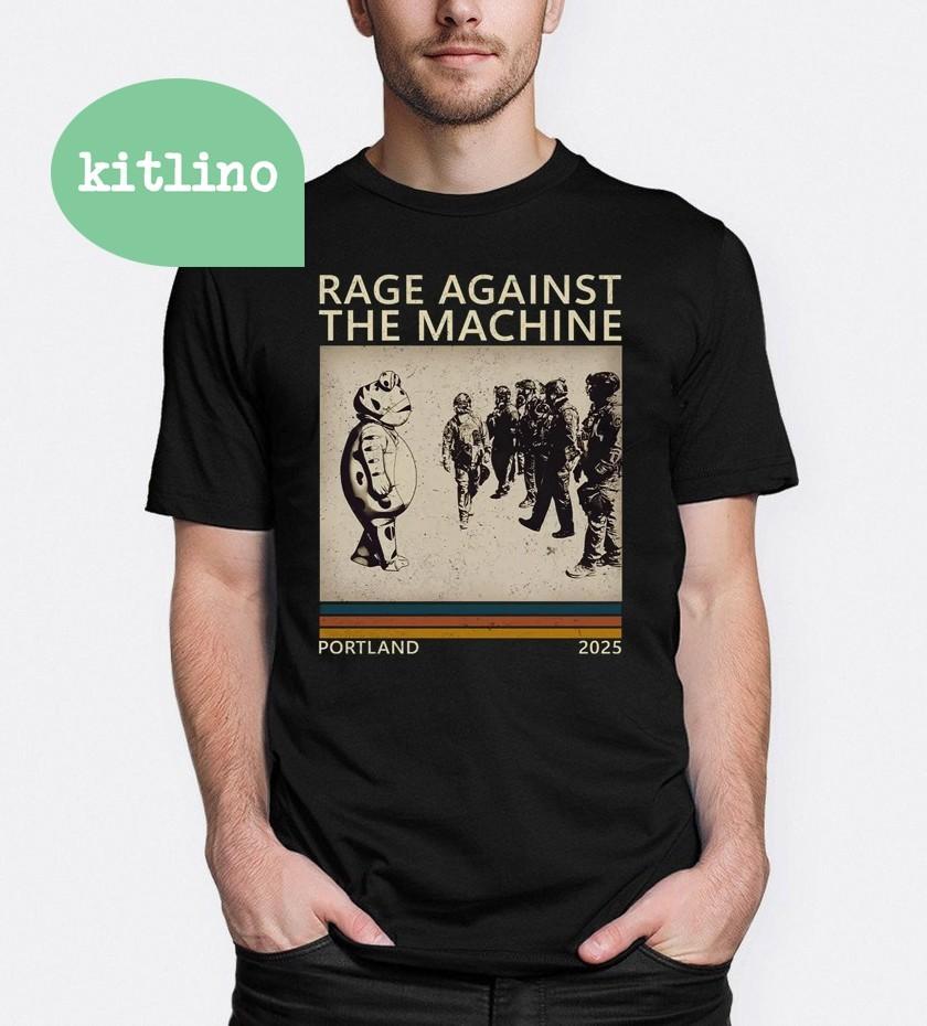 Rage Against The Machine Portland 2025 Resist Frog Unisex T-Shirt XL